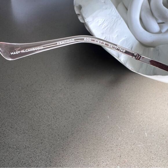 Sunglasses Florence By Mills Silver Frame Brown Lens Cat-Eye Style - Picture 4 of 7